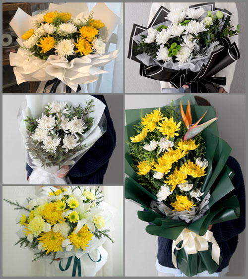 贵州六盘水六枝特区龙河镇双龙村白事花束代送